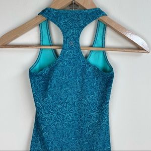 Lululemon Cool Racerback Foli Manifesto Bali Teal